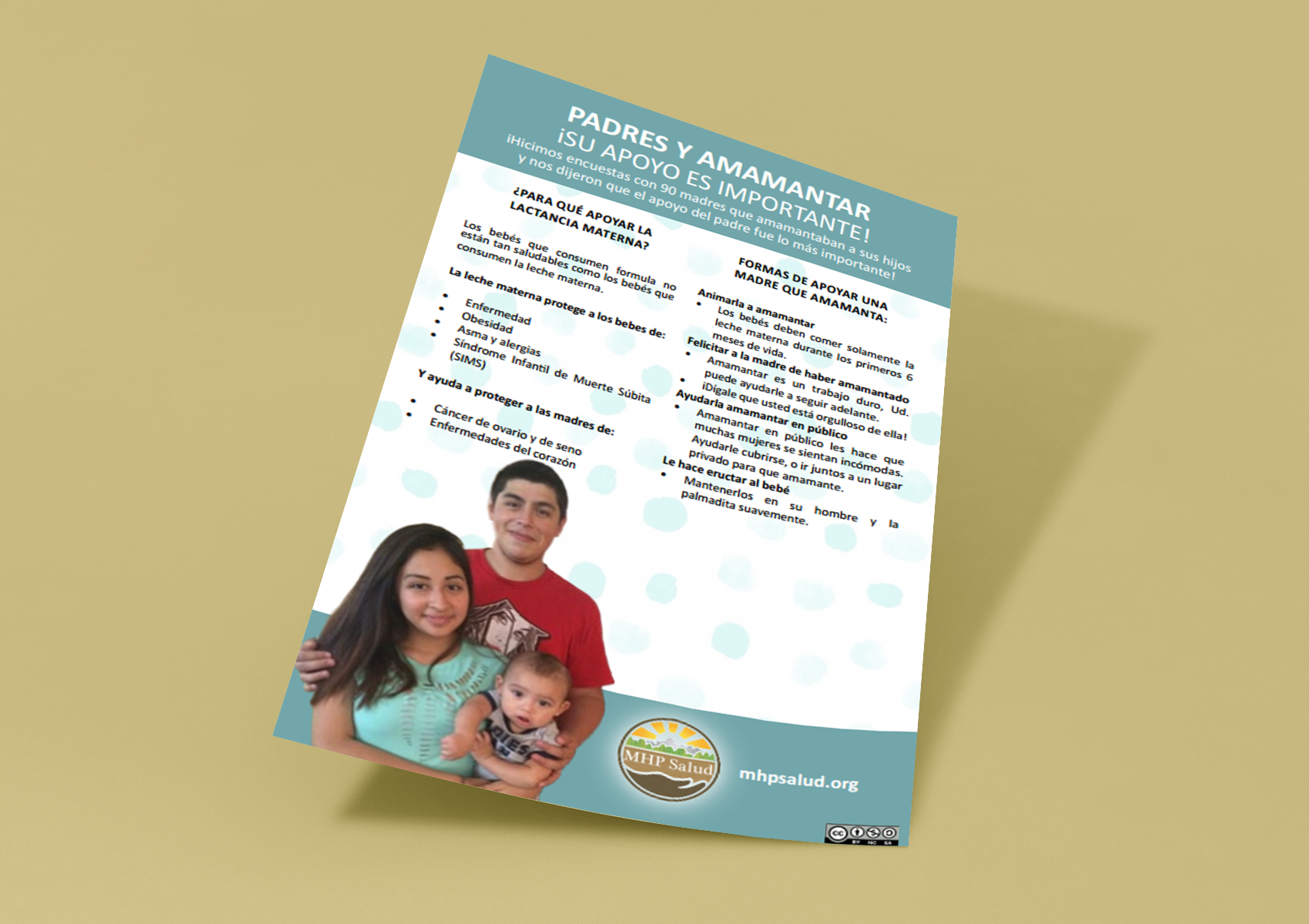 Dads and Breastfeeding Flyer (Spanish) MHP Salud