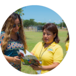 CHWs in Action Community Health Workers out in the community.